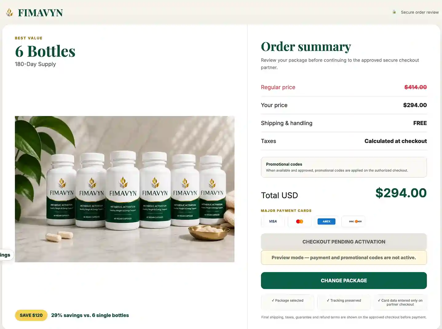 Fimavyn 6-bottle best value supply